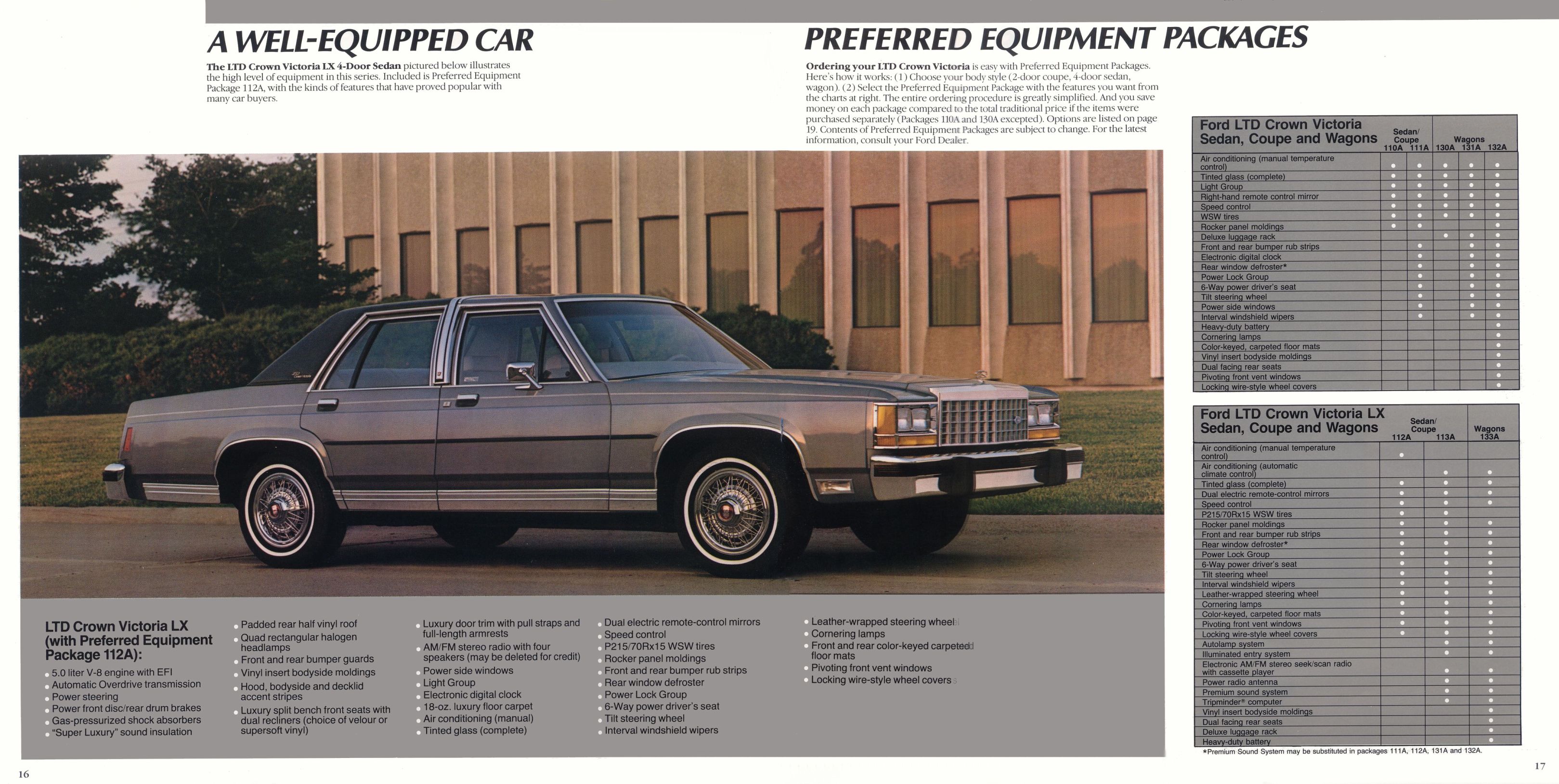 1986 Ford LTD Crown Victoria Brochure Page 4